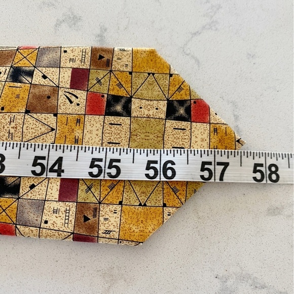 3 Men’s Luxury Silk Ties Valentino de La Renta & Kandinsky Floral Abstract Plaid - Picture 10 of 13